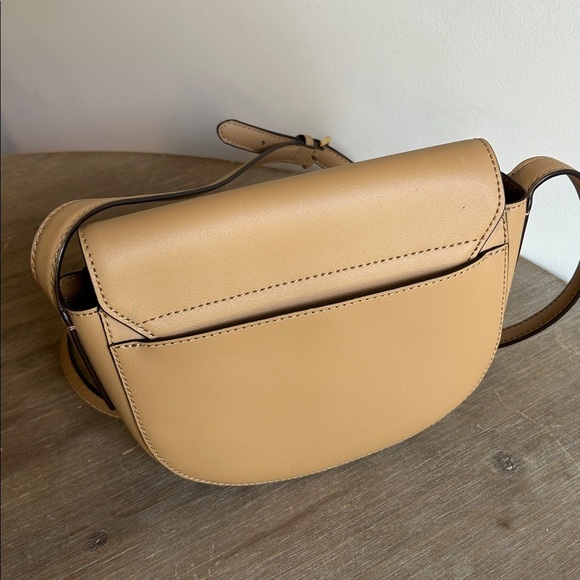 Lauren Ralph Lauren Women's Dryden Caley Mini Cross Body Saddle Style Bag Tan - Picture 13 of 17